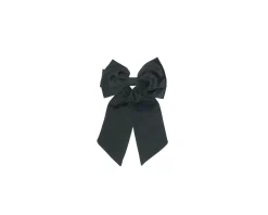 Barette nœud satin noir