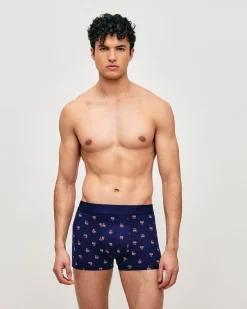 Boxer coton imprimé "I LOVE YOU