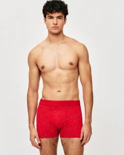 Boxer coton à motifs