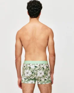 Boxer coton motifs fleurs