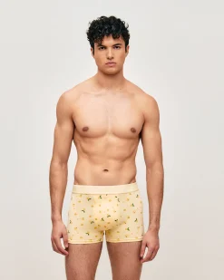 Boxer en coton imprimé cocktails et citrons