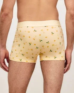 Boxer en coton imprimé cocktails et citrons