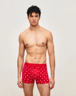 Boxer en coton motifs coeurs