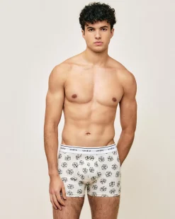 Boxer en coton à motifs dés