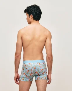Boxer en microfibre imprimé tropical