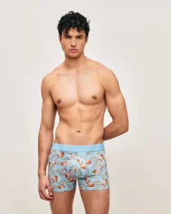 Boxer en microfibre imprimé tropical