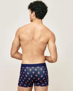 Boxer en microfibre à motifs fantaisie