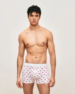 Boxer à motifs coeurs