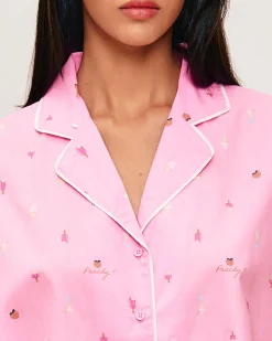 Chemise à manches courtes avec imprimé glaces