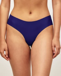 Culotte cheeky en microfibre et dentelle florale
