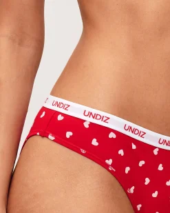 Culotte en coton à motif cœurs