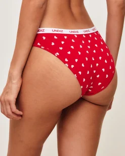 Culotte en coton à motif cœurs