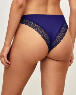 Culotte en microfibre et dentelle