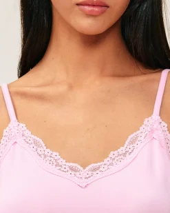 Ensemble de pyjama en jersey avec dentelle