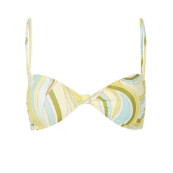 Haut de maillot bandeau à motif graphique Clem de la Creeme
