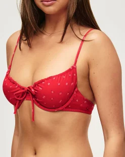 Haut de maillot de bain corbeille imprimé floral
