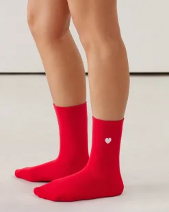 Lot de 3 paires de chaussettes coton à motifs coeurs