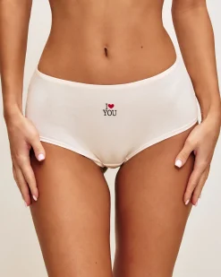 Lot de 3 shortys en coton thème amour