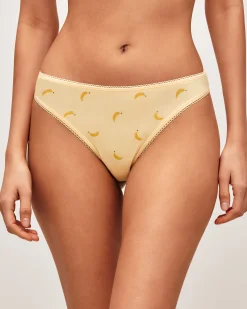 Lot de 3 strings en coton imprimés colorés