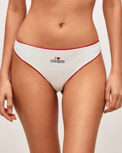 Lot de 3 strings en coton thème cowboys