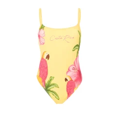 Maillot de bain une pièce imprimé tropical