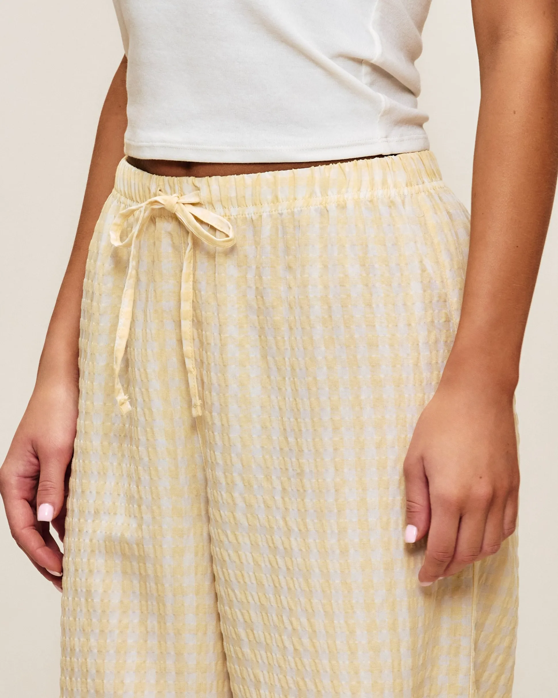 Pantalon en coton popeline