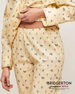 Pantalon en coton vichy Bridgerton