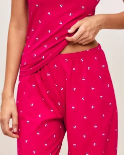 Pantalon en jersey à motif cerises