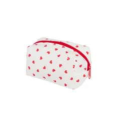 Pochette matelassée motifs cœurs
