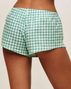 Short en coton vichy