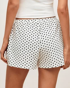 Short en jersey imprimé étoiles