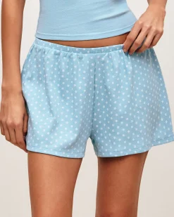 Short en jersey à motif étoiles