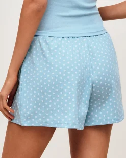 Short en jersey à motif étoiles