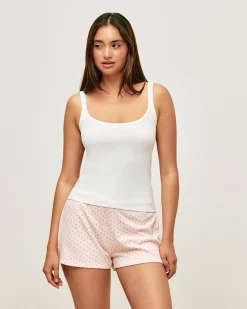 Short en jersey à pois