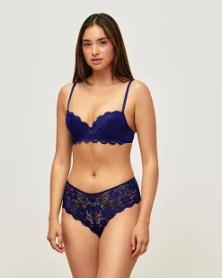 Shorty en dentelle florale