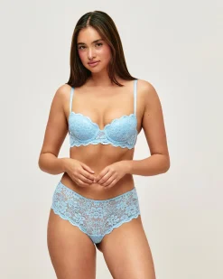 Shorty en dentelle florale