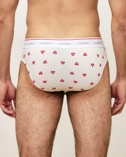 Slip en coton à motifs coeur