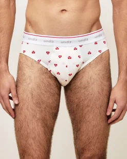 Slip en coton à motifs coeur