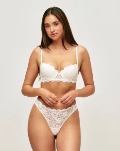 Soutien-gorge ampliforme en dentelle florale