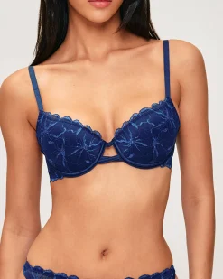 Soutien-gorge ampliforme en dentelle florale