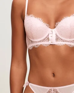 Soutien-gorge ampliforme en dentelle florale