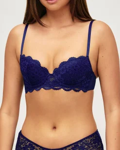 Soutien-gorge ampliforme en dentelle florale