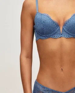 Soutien-gorge ampliforme en dentelle florale