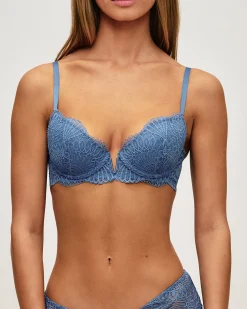 Soutien-gorge ampliforme en dentelle florale