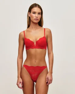 Soutien-gorge ampliforme en dentelle florale
