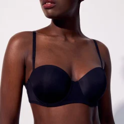 Soutien-gorge bandeau en microfibre