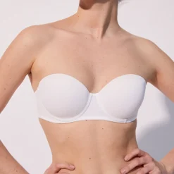 Soutien-gorge bandeau en microfibre