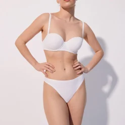 Soutien-gorge bandeau en microfibre