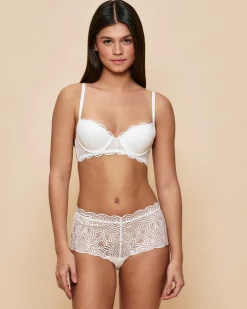 Soutien-gorge à coques fines en dentelle