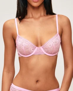 Soutien-gorge corbeille en dentelle florale
